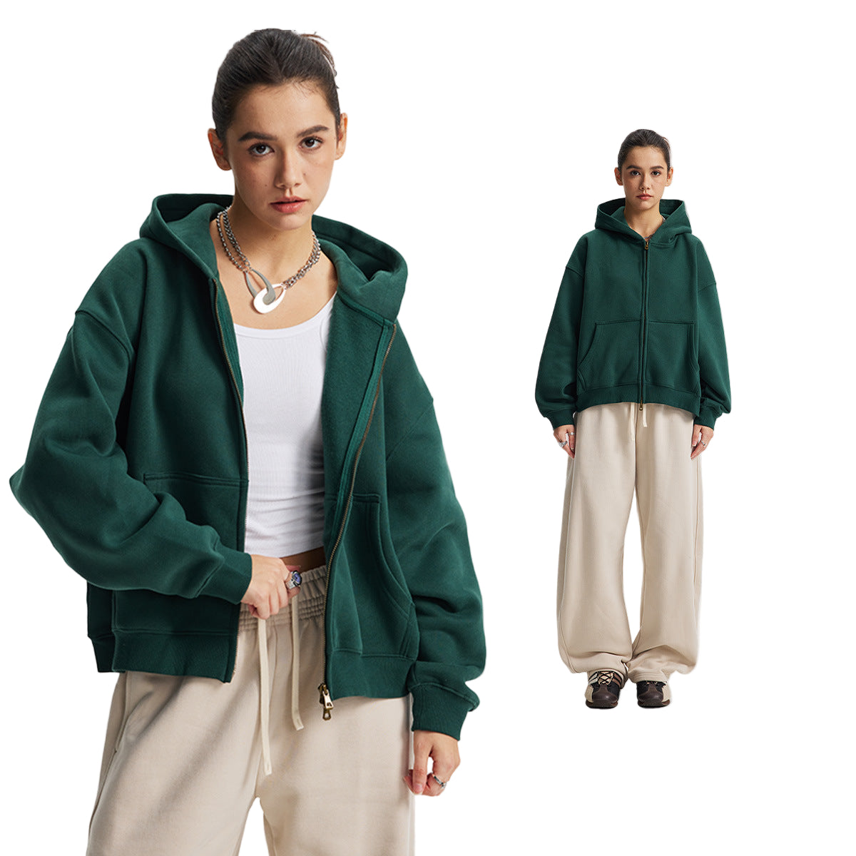 GOLDENSTARS - BOXY ZIP UP