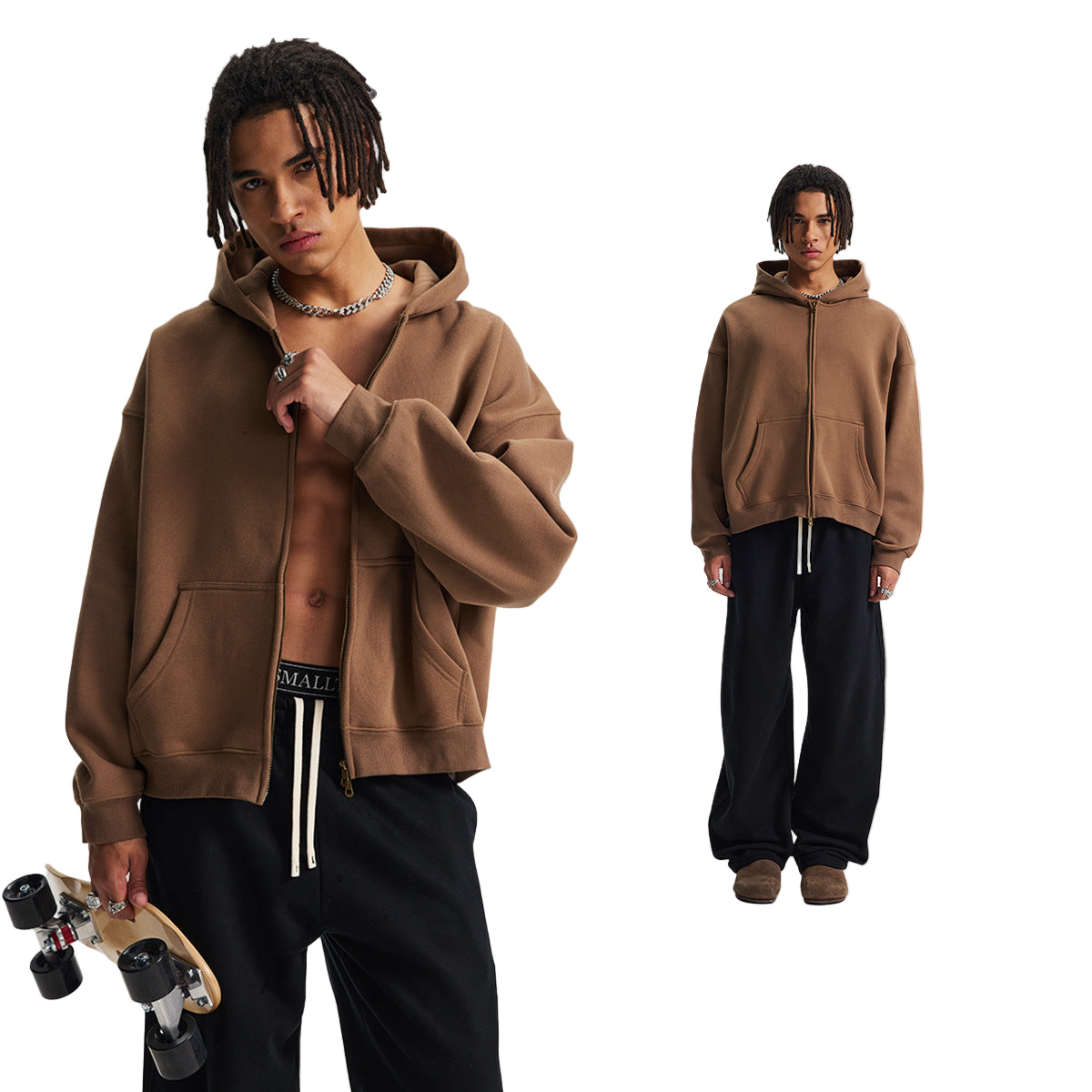 GOLDENSTARS - BOXY ZIP UP